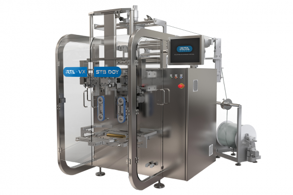 Vertical packaging machines for food-processing